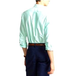 Stafford mens dress shirt size 16 1/2 seafoam green